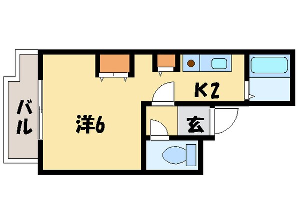 アブニ－ル桑園の物件間取画像